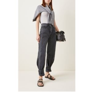 NWT Agolde Cleo Pieced Rigid Relaxed Tapered Wide Leg Jeans